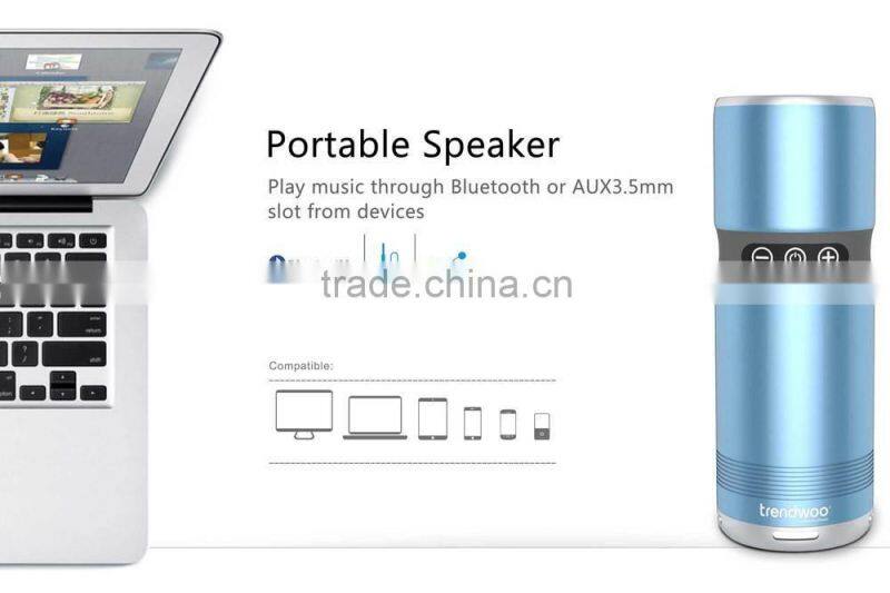 Portable X-Bass Waterproof Wireless Power Bank Music Mini Bluetooth Shower Speaker With Usb