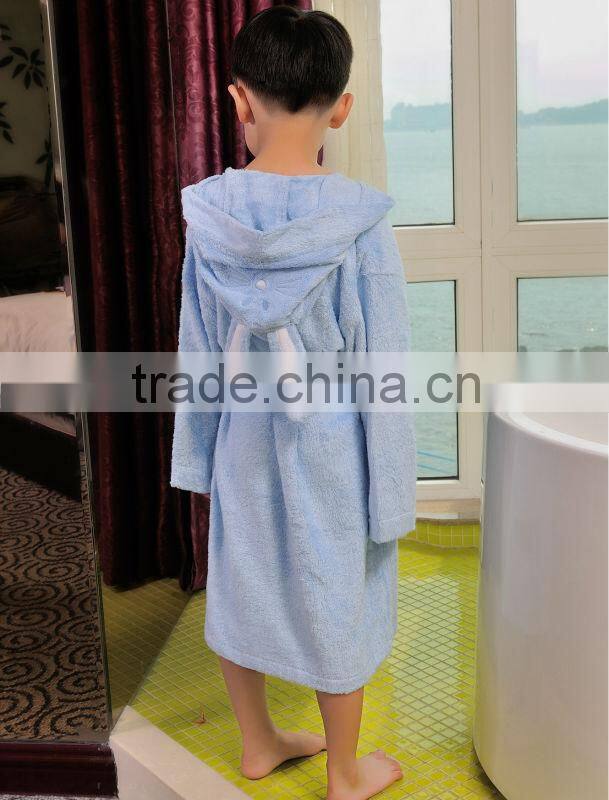 wholesale satin robe 100% bamboo fluffy western bathrobe for kids