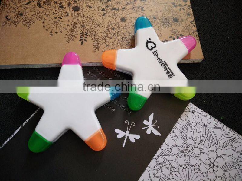 high quality hot selling Promotional gift flower shaped highlighter pen
