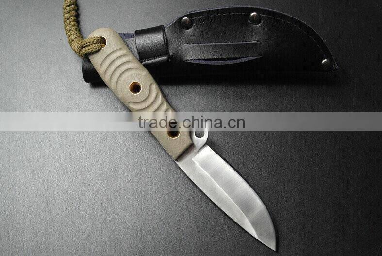OEM hot survival knife with g10 handle material