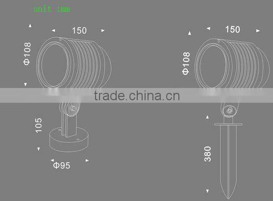 Outdoor IP65 LED Garden Light 5W with Spike