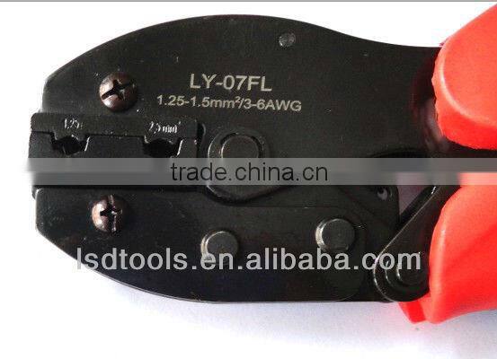 Flag female insulated terminals connector,ratchet crimping tool,electrician crimper LY-07FL