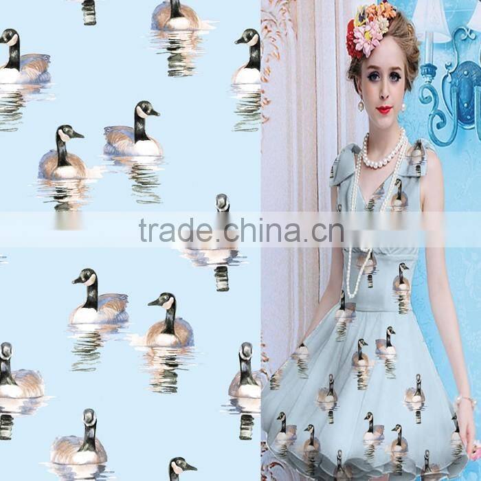 Transfer paper printing penguin fabric