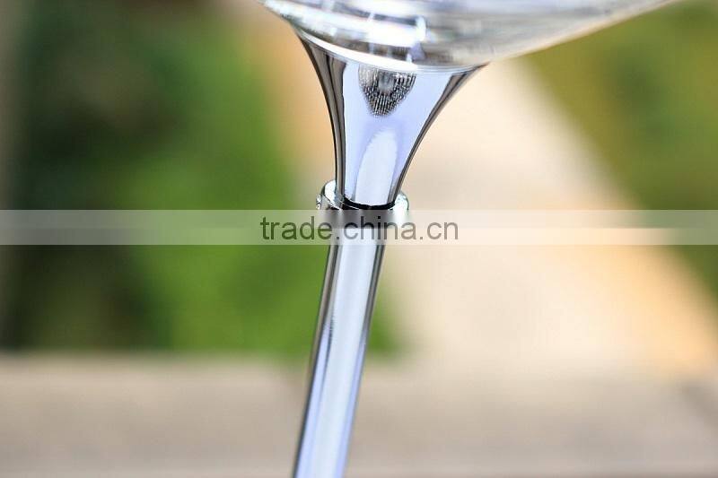 2015 new design lead free clear crystal 200ml drinking wine glasses