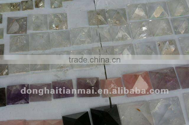 TOP Beautiful Natural crystal pyramid Rose Quartz Amethyst quartz crystal pyramid