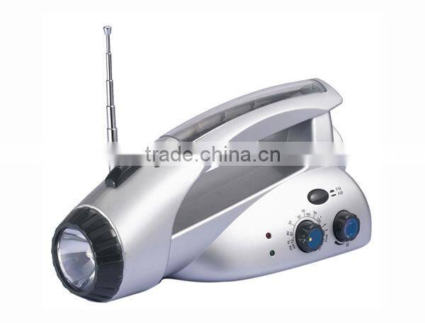 Hand Crank AM FM Radio Flashlight with Cellphone Charger(F-1713-T)