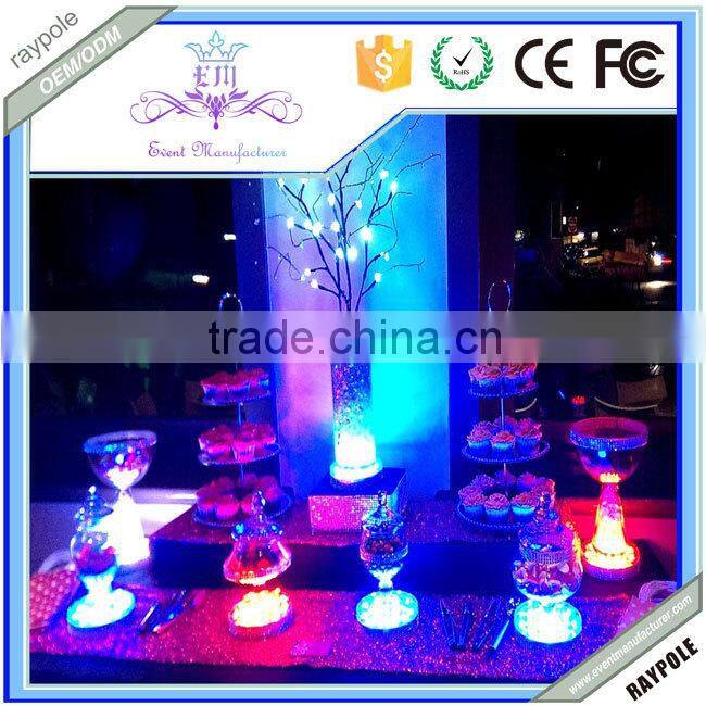 2015 Newest!!!Multi-color Wireless Remote controlled led centerpiece light for party Decoration