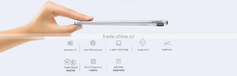 11.6 inch Dual Boot 2 in 1 Tablet pc Teclast Tbook 16 Pro mini Laptop 4GB/64GB