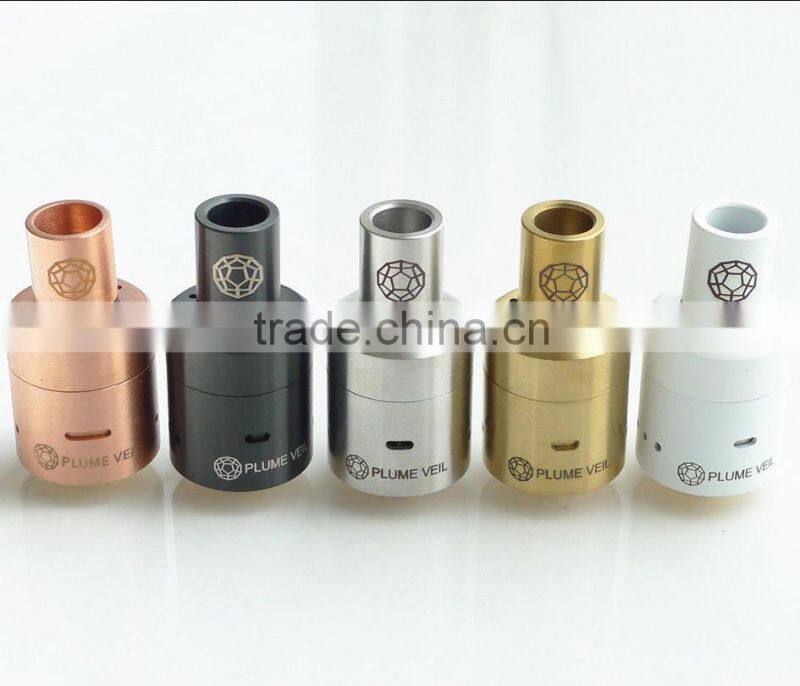 2015Best wholesale !!! new e-cigarette products white plume veil 1.5 rda/hobo rda