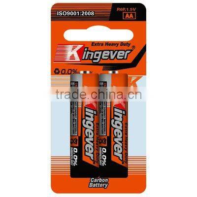 AA um-3 R6p non-rechargeable 1.5v heavy duty zinc chloride dry cell battery