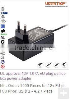 CE/FCC/RoHs certificate 24v 1a for led used dc switching power supply