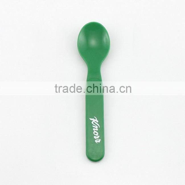 Colorful plastic ice cream spoon