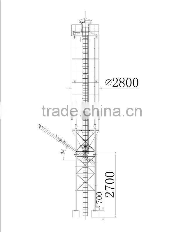 Steel Material and New Condition Cement Storage Silo 100T
