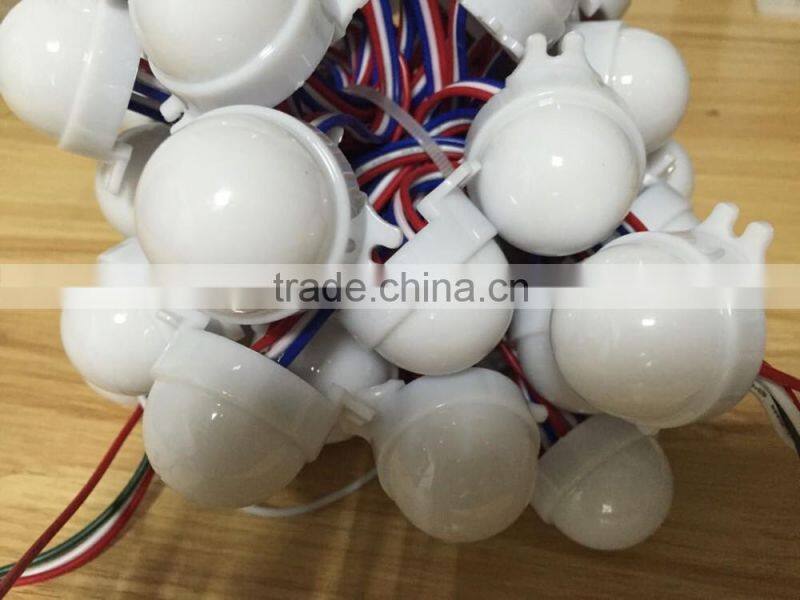 ball shape 3pcs of 5050 RGB shopfront signage led pixel piont light with waterproof IP65