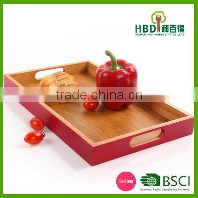 lacquered bamboo wooden serving tray for sale