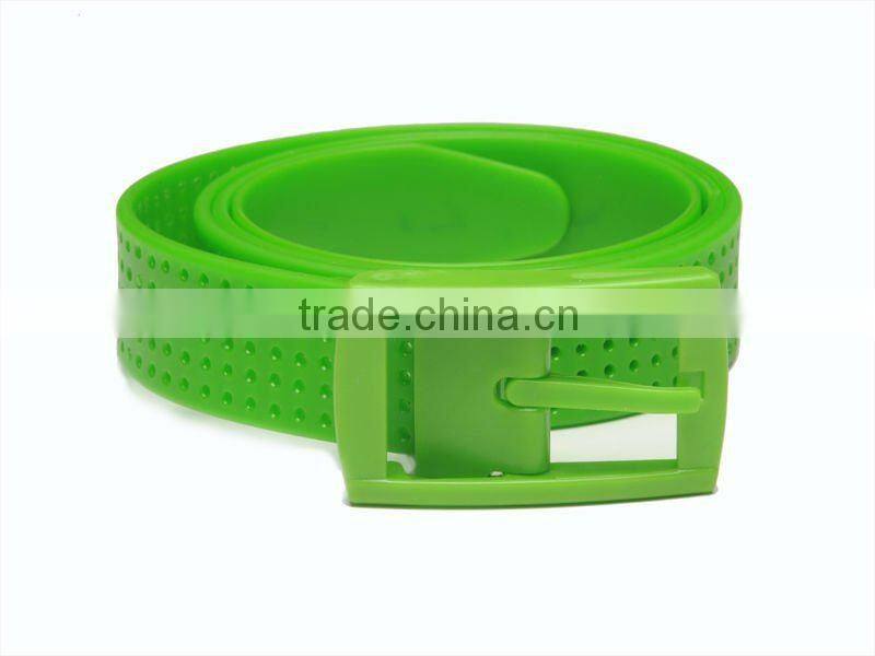 fashion colorful silicone rubber belt
