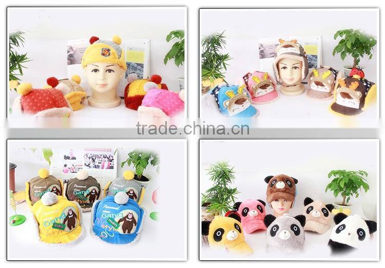 Over 13 years experience unisex cheap unisex baby reversible animal style red winter cap