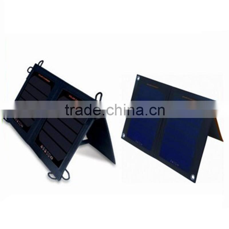 high efficient 5.5V 7W water proof outdoor sporting camping Hiking and traveling solar pack charger