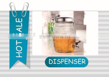 3sizes pedestal glass candy jar with easy open cap