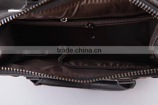 4020- Latest 2016 design shoulder strap ladies fashion genuine leather handbags carteras de cuero