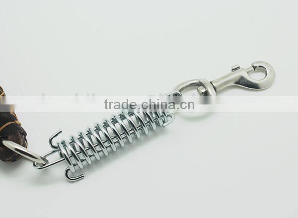 Real leather retracted dog leash for traning