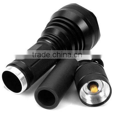 promotional aluminum alloy led flashlight keychain 3-led aluminum flashlight