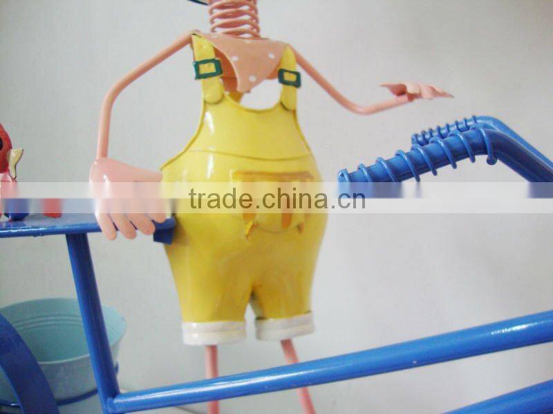 metal garden decor pot animal