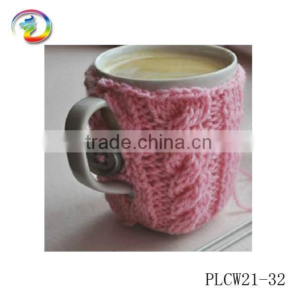 Jacquard knitted cup sleeve /The cup(mug) knitted cover