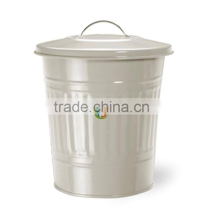 Clay Colored Galvanised Steel Mini Composting Container