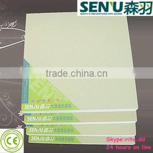 Wood plastic formwork for concrete from Chinese factory