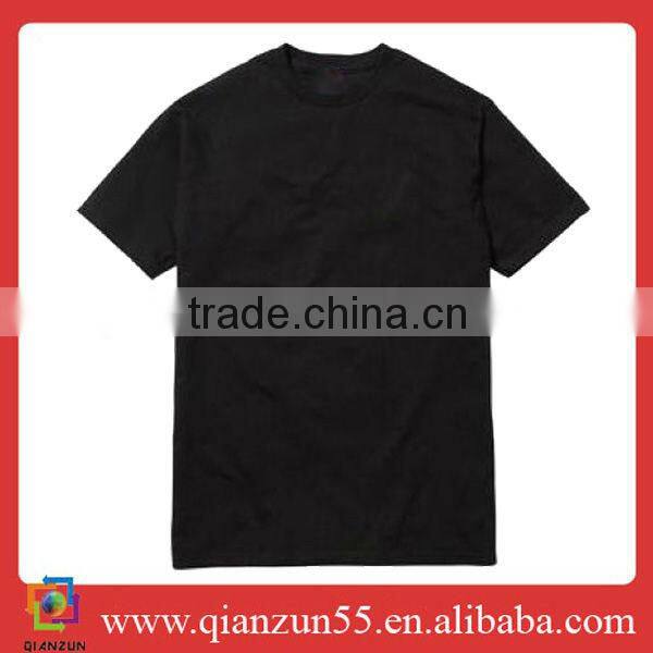 100% cotton black short sleeve custom printing shirt bulk blank t-shirts