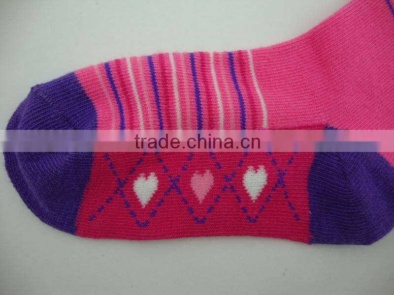 GSB-42 Bulk colorful 100% organic cotton baby girl tube baby socks