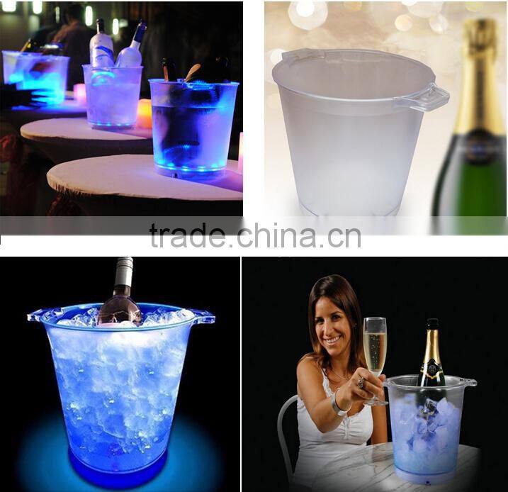 led lighted ice bucket used for party, wedding, outdoor party
