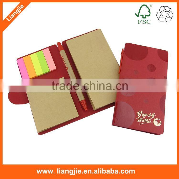 Sticky memo notepad 3 folder sticky notepad combined stationery
