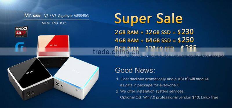 New Promotion miracast quad core mini pc windows xp