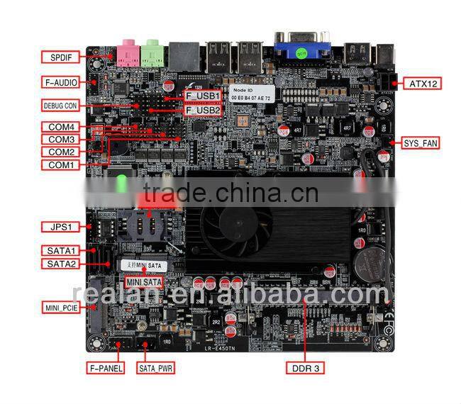 Realan AMD Dual-core 1.65G, Radeon HD6320M Display Card High-speed AMD Chipset Motherboard