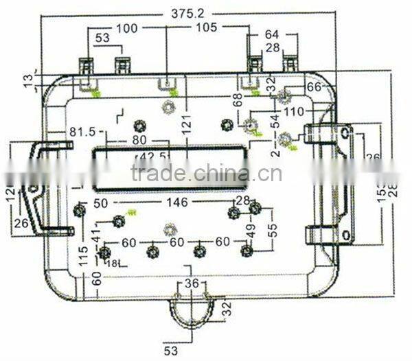 FTTH 32 core PC Alloy Fiber distribution boxes