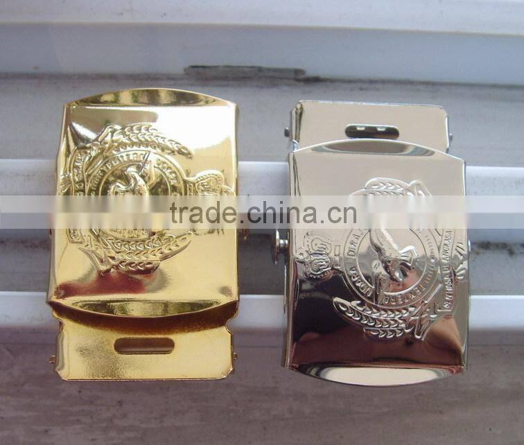 gold plated buckle,metal buckle,custom metal belt buckle,Military belt buckle