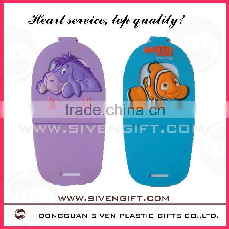 Folding soft pvc cell phone holder