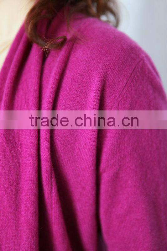 women fashion pure cashmere shawl cardigan