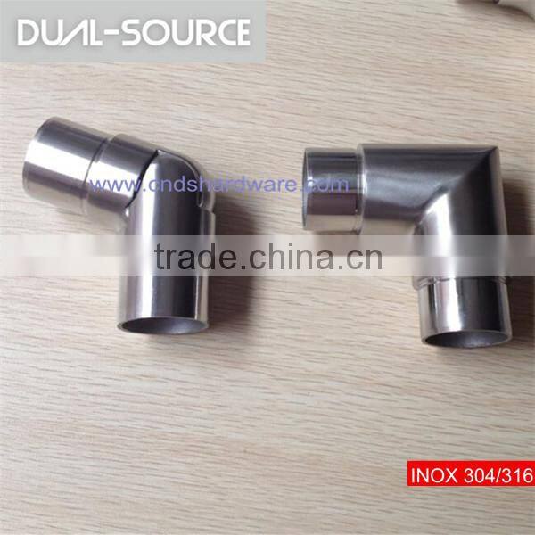 AISI304/AISI316 stainless steel stair fittings handrail elbow