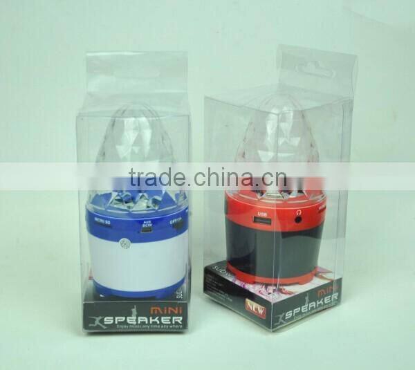 mini crystal colour flashing light speaker