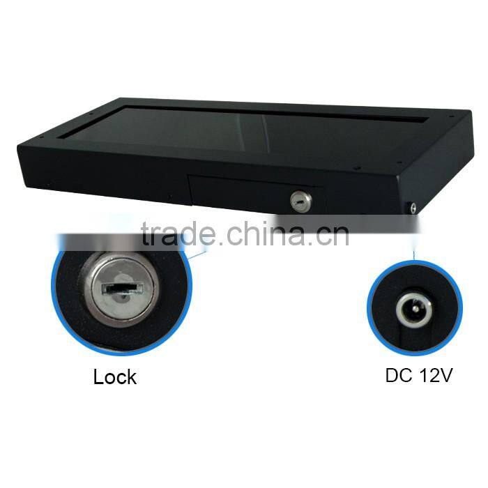 15 inch digital signage in store bar type wide screen rolling video display digital advertising panel