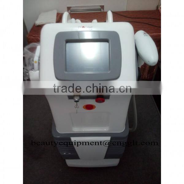 Multifunction 4 in 1 hair removal ipl elight nd yag laser aesthetics