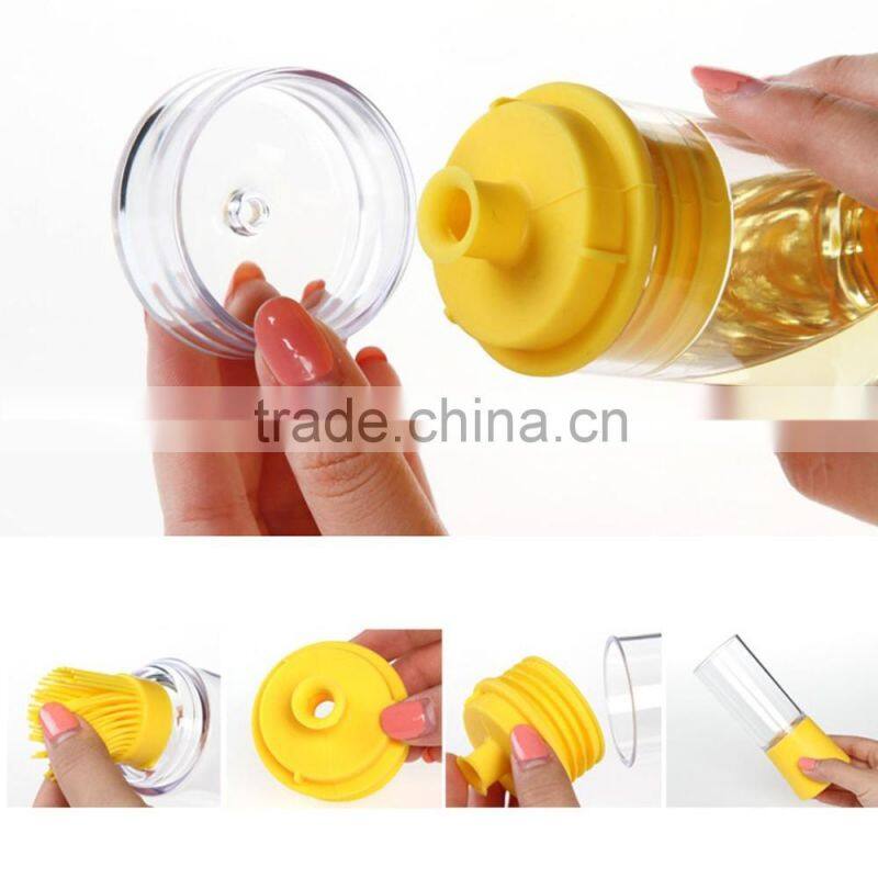 Cooking Oil Spray Bottle With Silicone Brush Cooking Tools Essential Oil Bottle