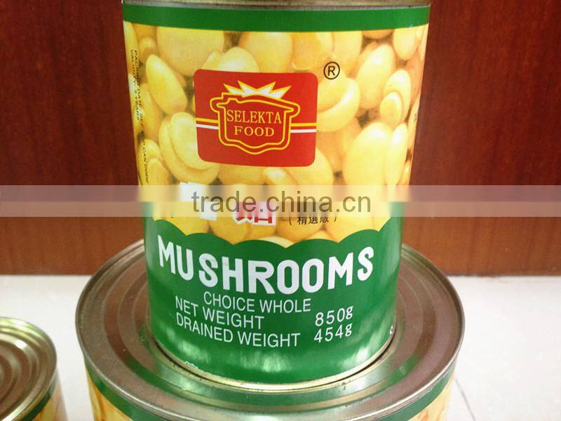 Canned champignon mushroom