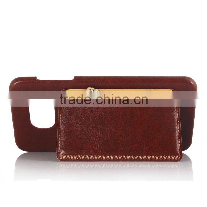 KICKSTND Wallet Case Stand PU Leather Case For GALAXY S7 EDGE G9350 LEATHER CREDIT CARD CASE