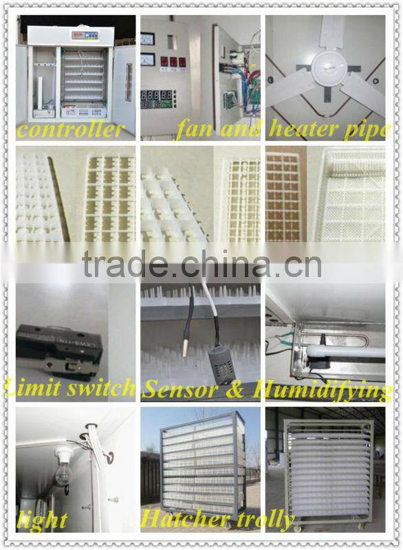 Commercial automatic egg incubator for poultry equipment