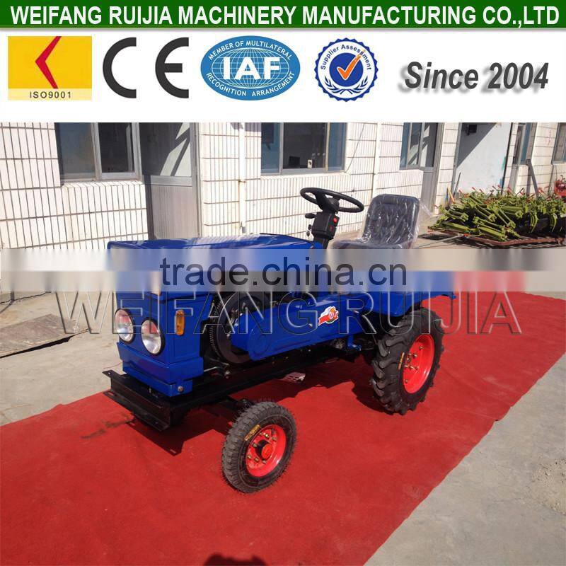 China farm mini tractor rototiller hydraulic axle farm rotovator for sale! 12hp / 15hp walking tractor type mini tractor !