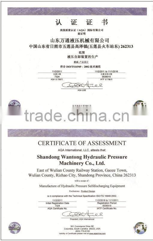 multistage tipper telescopic hydraulic ram